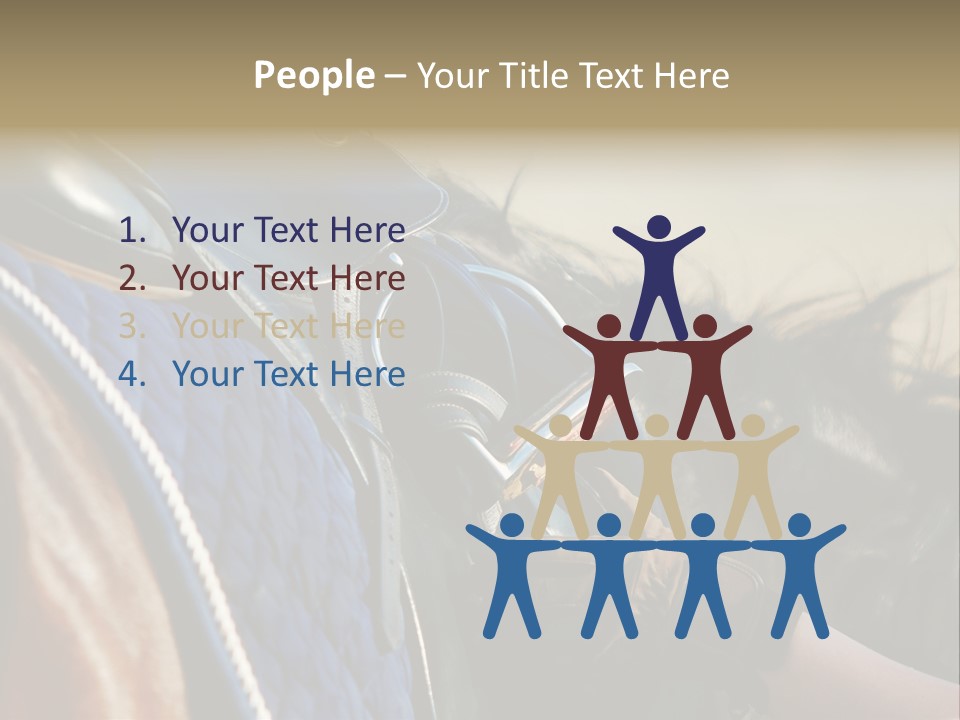 Purebred Saddle Seat PowerPoint Template