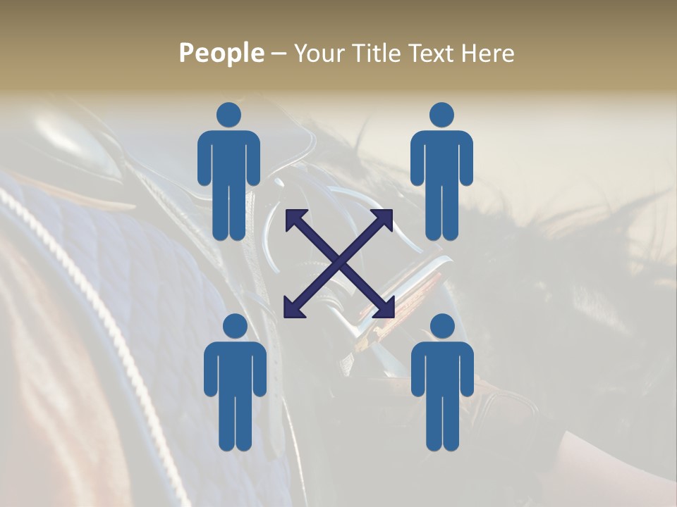 Purebred Saddle Seat PowerPoint Template