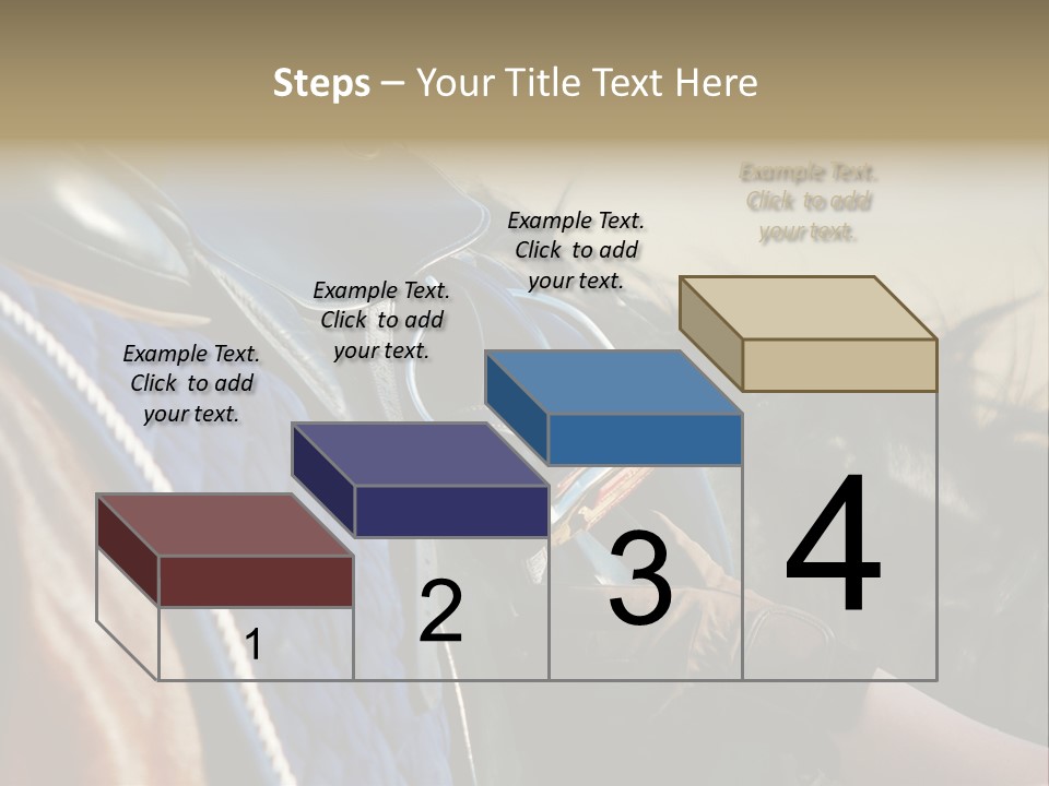 Purebred Saddle Seat PowerPoint Template
