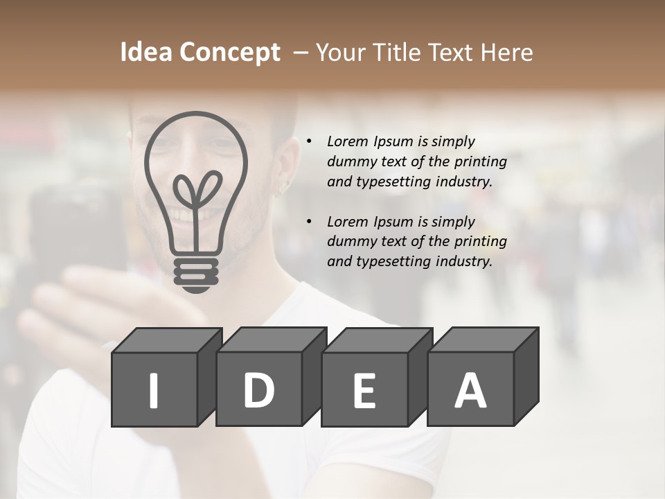 Wireless Browsing Mobile PowerPoint Template