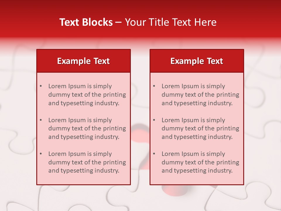 Piece Concept Patience PowerPoint Template