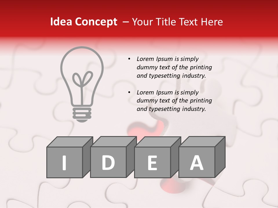 Piece Concept Patience PowerPoint Template