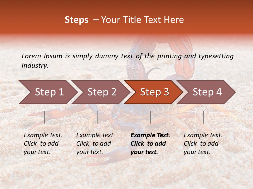 Aggression Scorpion Aggressive PowerPoint Template