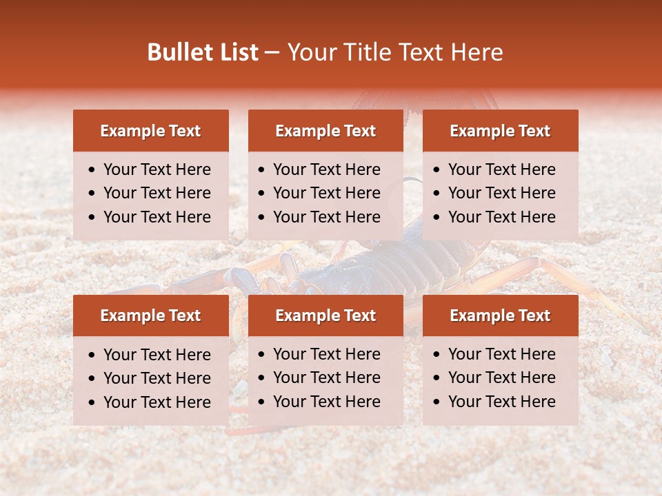 Aggression Scorpion Aggressive PowerPoint Template