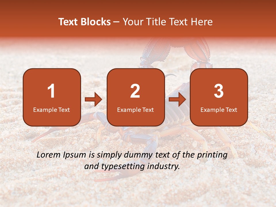 Aggression Scorpion Aggressive PowerPoint Template