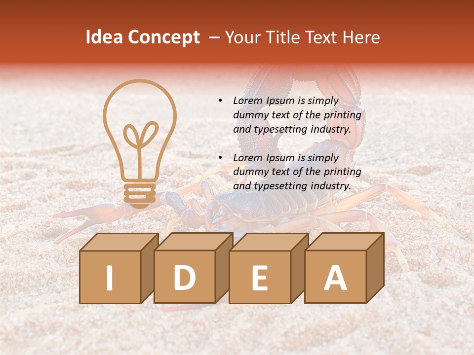 Aggression Scorpion Aggressive PowerPoint Template