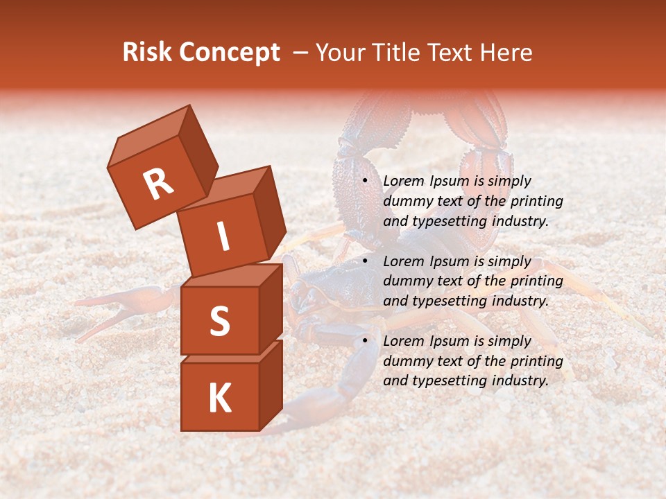 Aggression Scorpion Aggressive PowerPoint Template