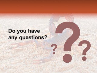 Aggression Scorpion Aggressive PowerPoint Template