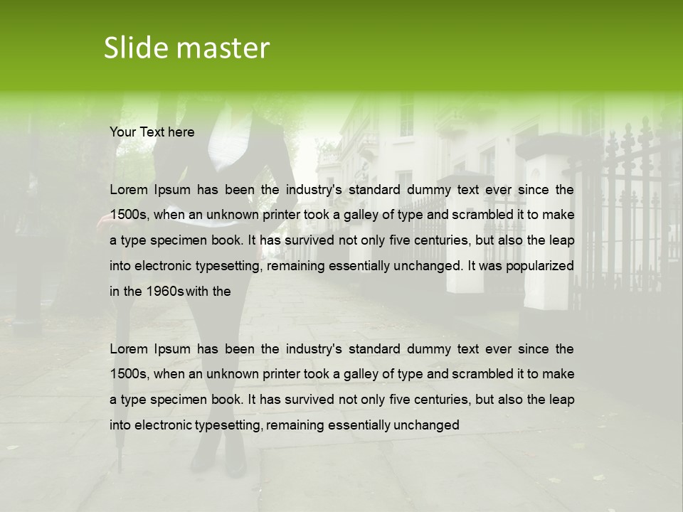 Autumn Hair Beauty PowerPoint Template