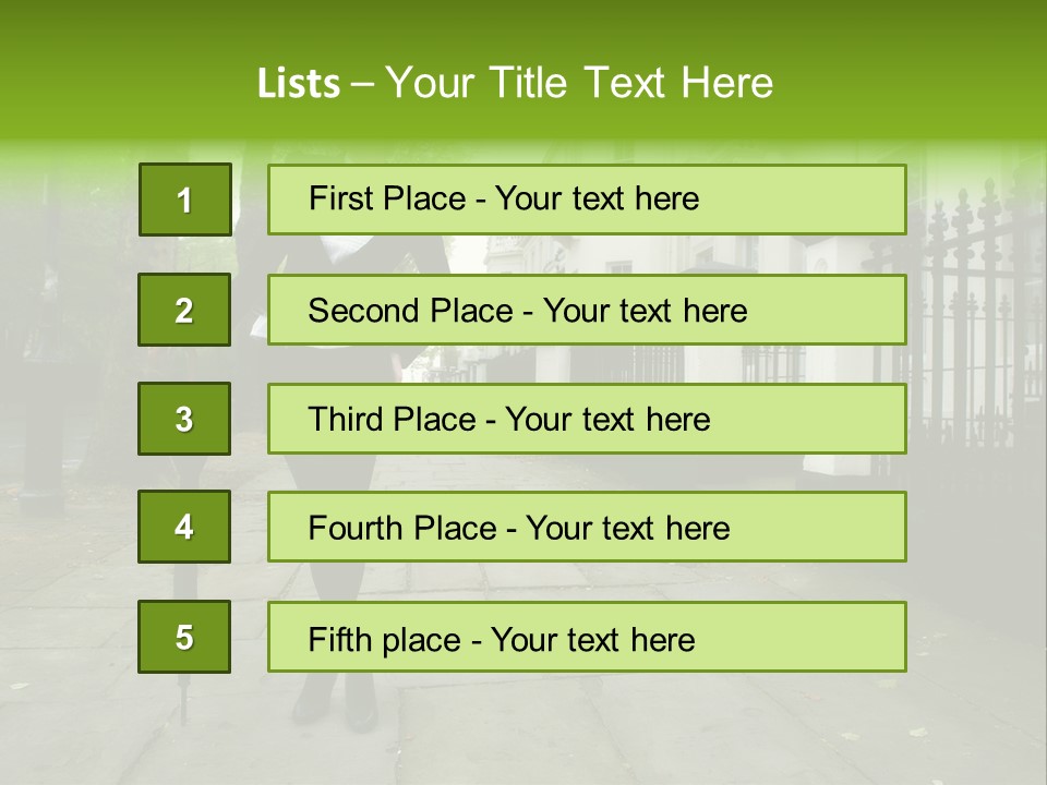 Autumn Hair Beauty PowerPoint Template