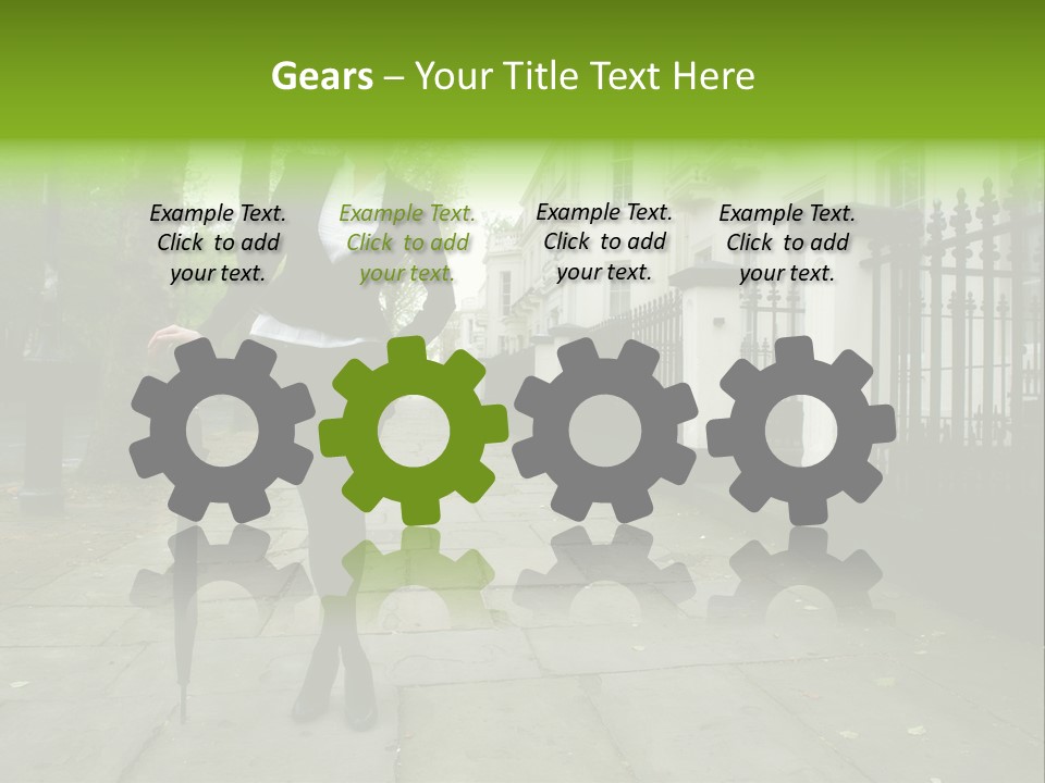 Autumn Hair Beauty PowerPoint Template