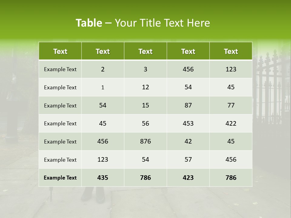 Autumn Hair Beauty PowerPoint Template