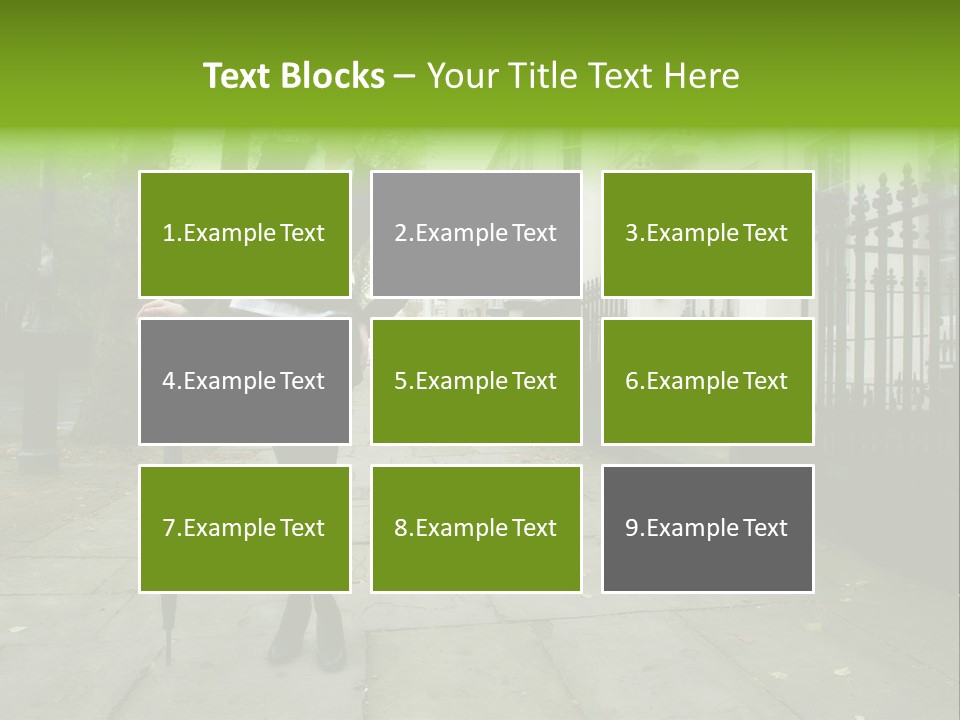 Autumn Hair Beauty PowerPoint Template