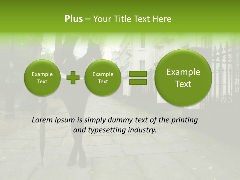 Autumn Hair Beauty PowerPoint Template