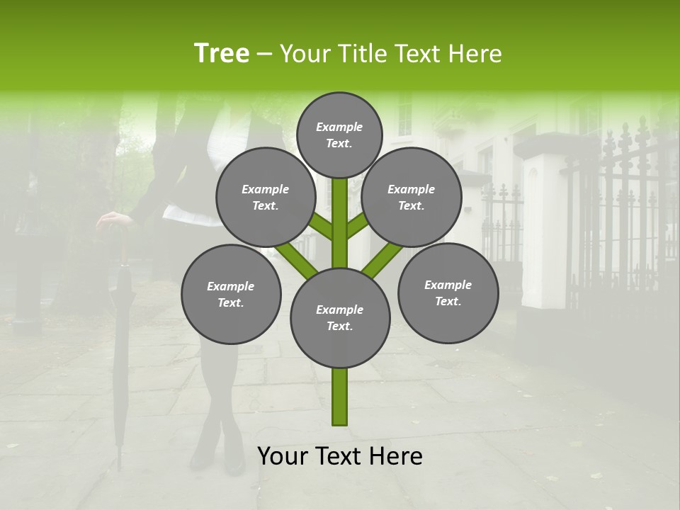 Autumn Hair Beauty PowerPoint Template