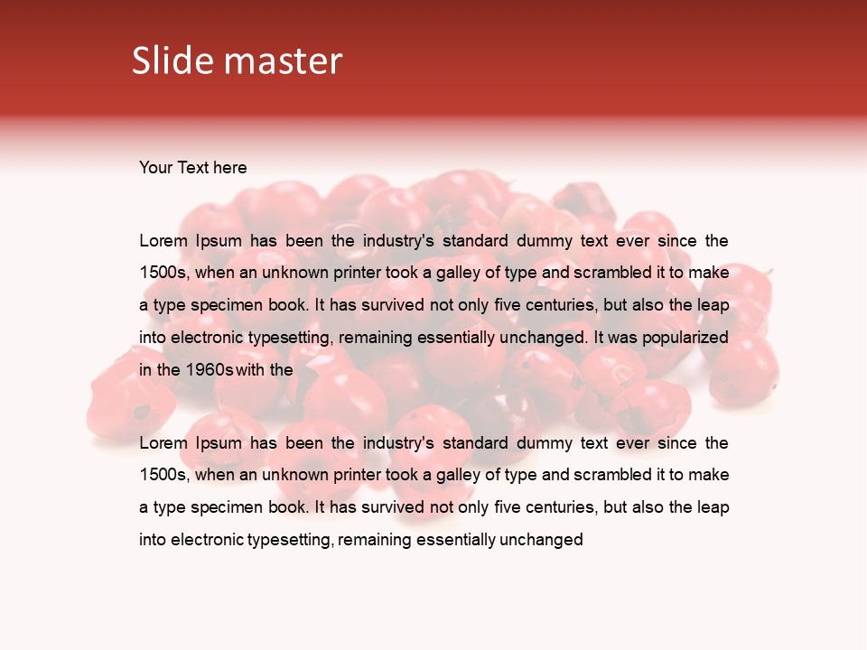 Cook Healthy Poivre Rouge PowerPoint Template