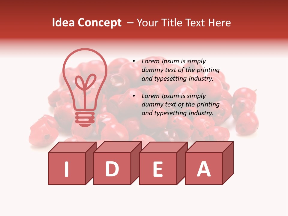 Cook Healthy Poivre Rouge PowerPoint Template