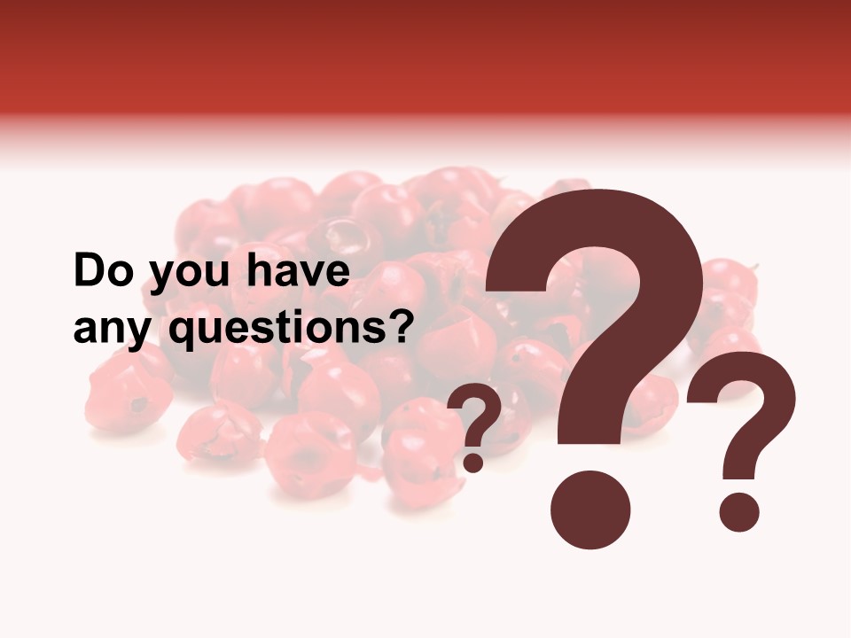 Cook Healthy Poivre Rouge PowerPoint Template