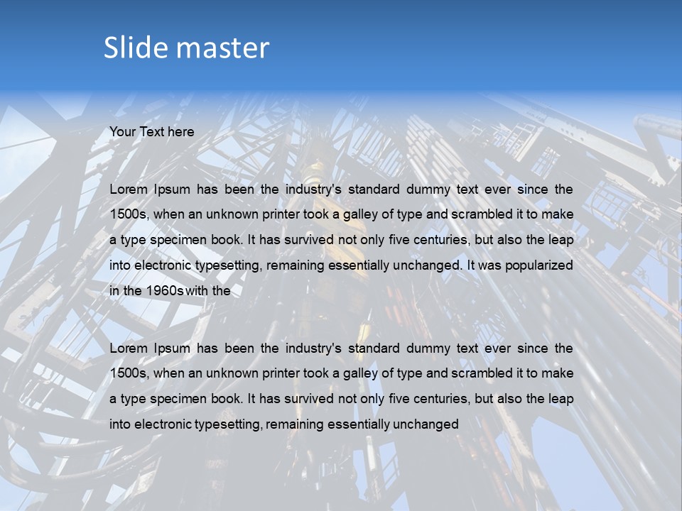 Oilrig Floor Tally PowerPoint Template