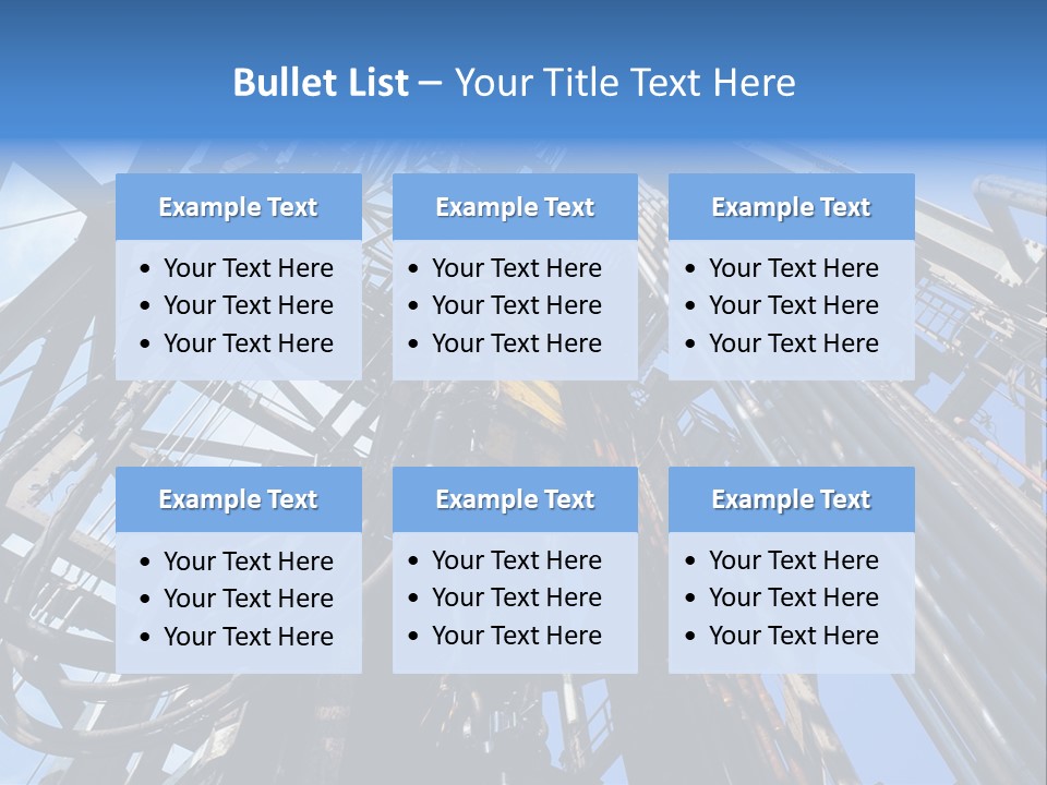 Oilrig Floor Tally PowerPoint Template