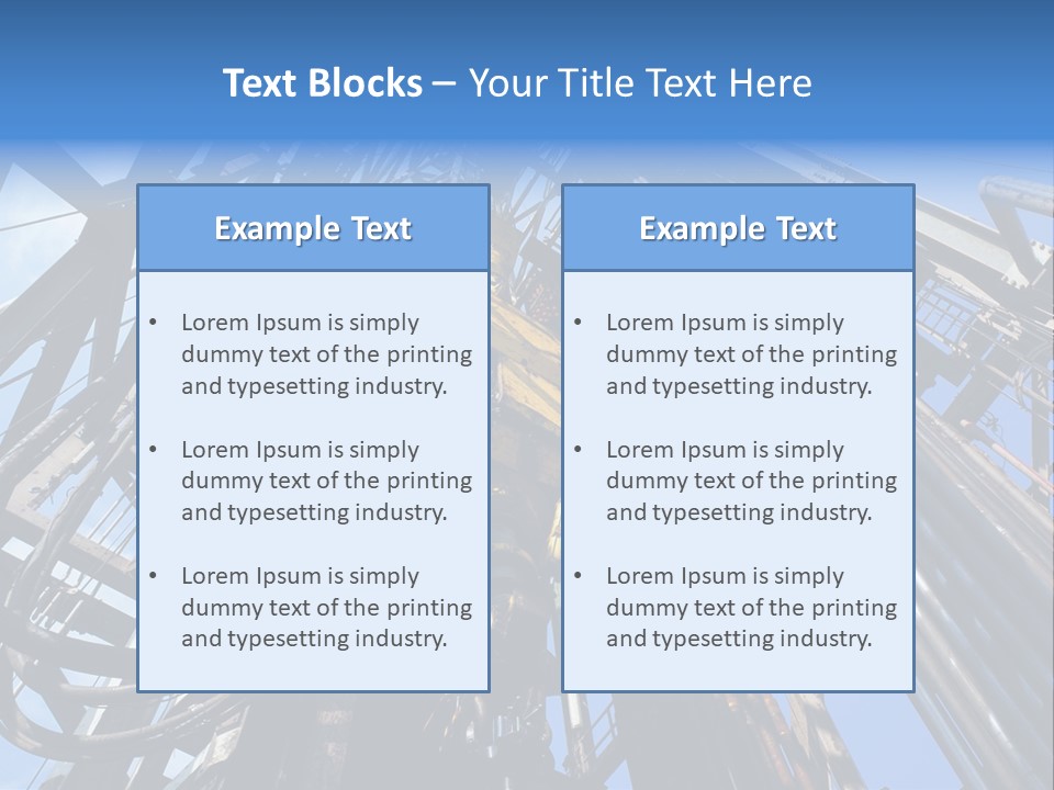 Oilrig Floor Tally PowerPoint Template