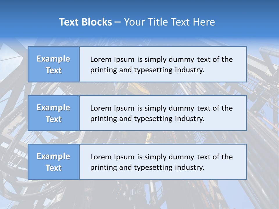 Oilrig Floor Tally PowerPoint Template