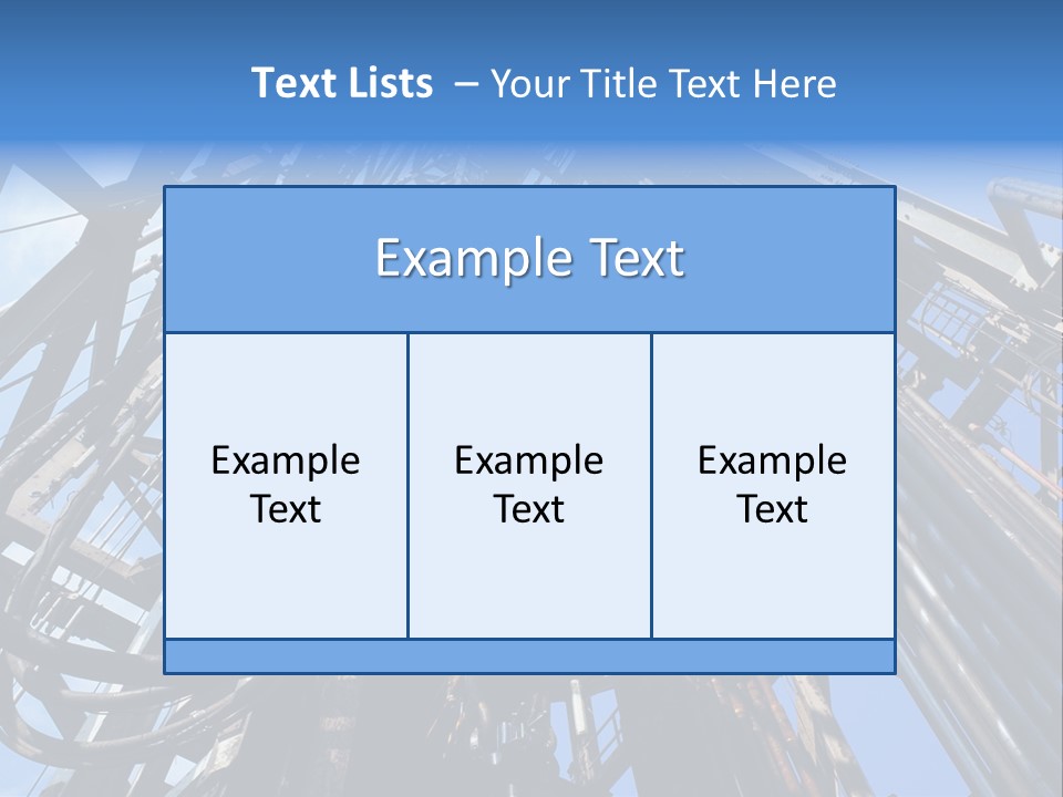 Oilrig Floor Tally PowerPoint Template