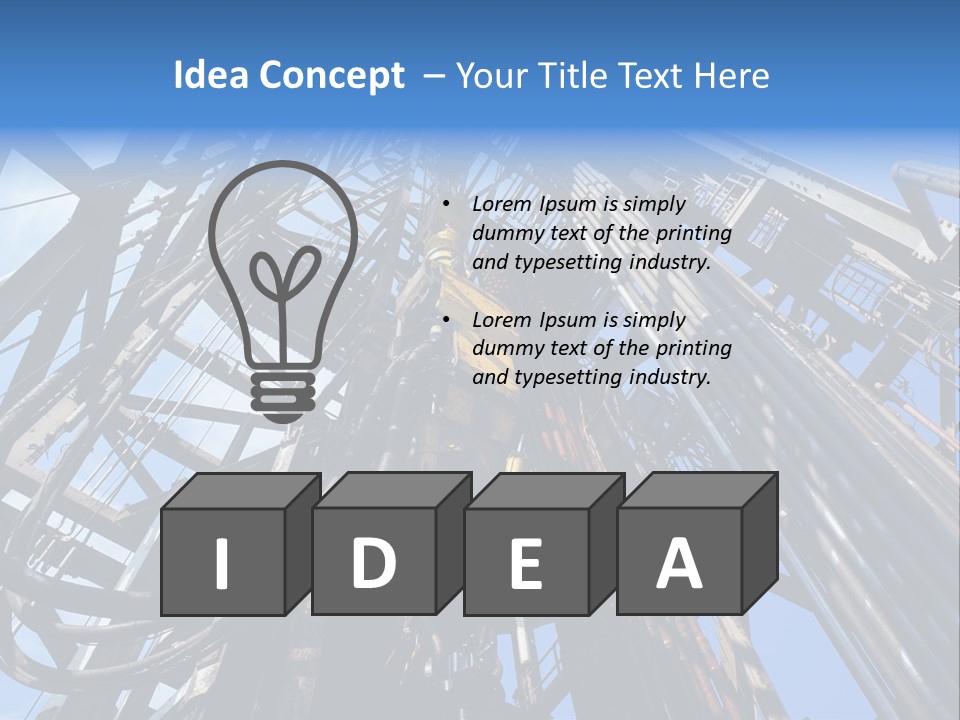 Oilrig Floor Tally PowerPoint Template