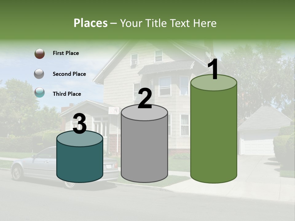 Trees Three Style PowerPoint Template