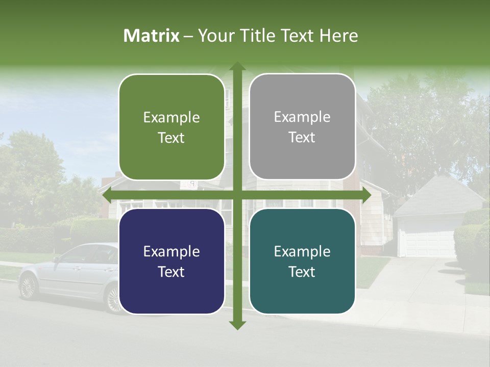 Trees Three Style PowerPoint Template