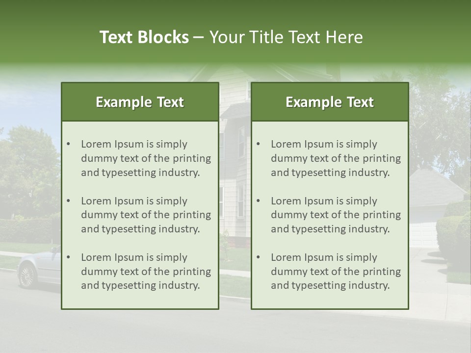 Trees Three Style PowerPoint Template