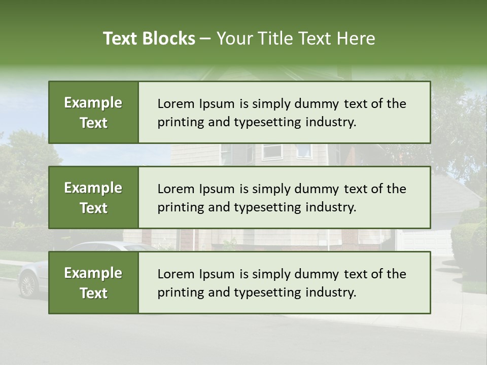 Trees Three Style PowerPoint Template