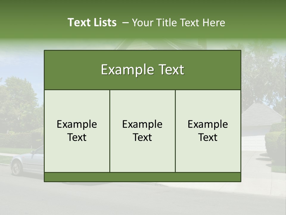 Trees Three Style PowerPoint Template