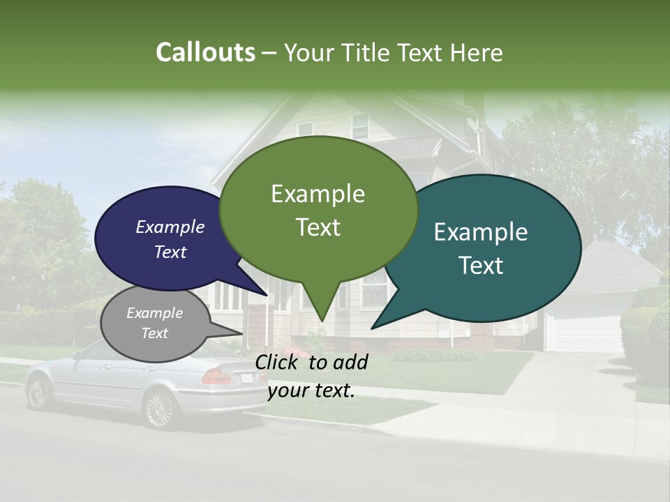 Trees Three Style PowerPoint Template