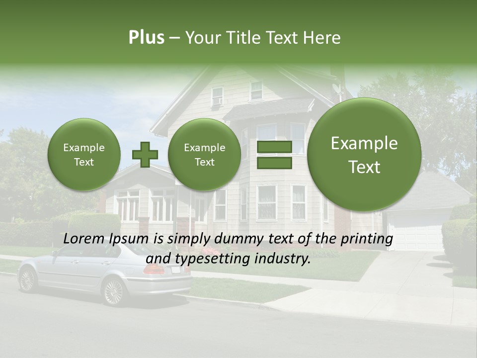 Trees Three Style PowerPoint Template