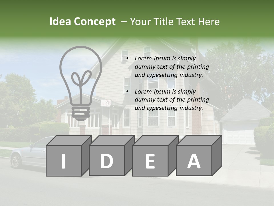 Trees Three Style PowerPoint Template