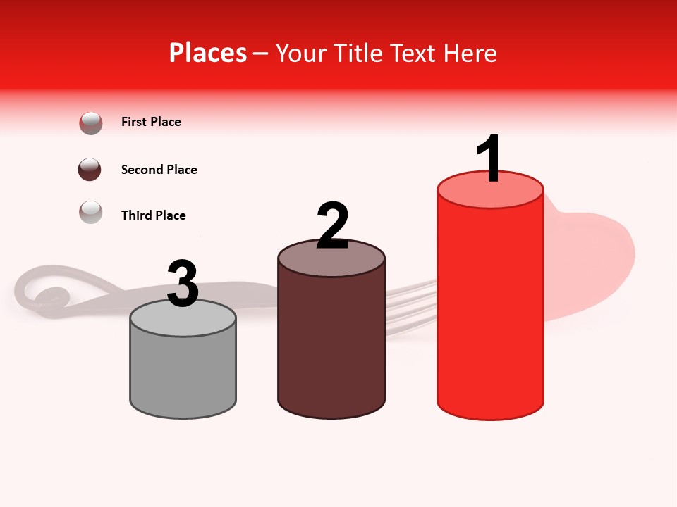 A Fork With A Red Heart On It PowerPoint Template