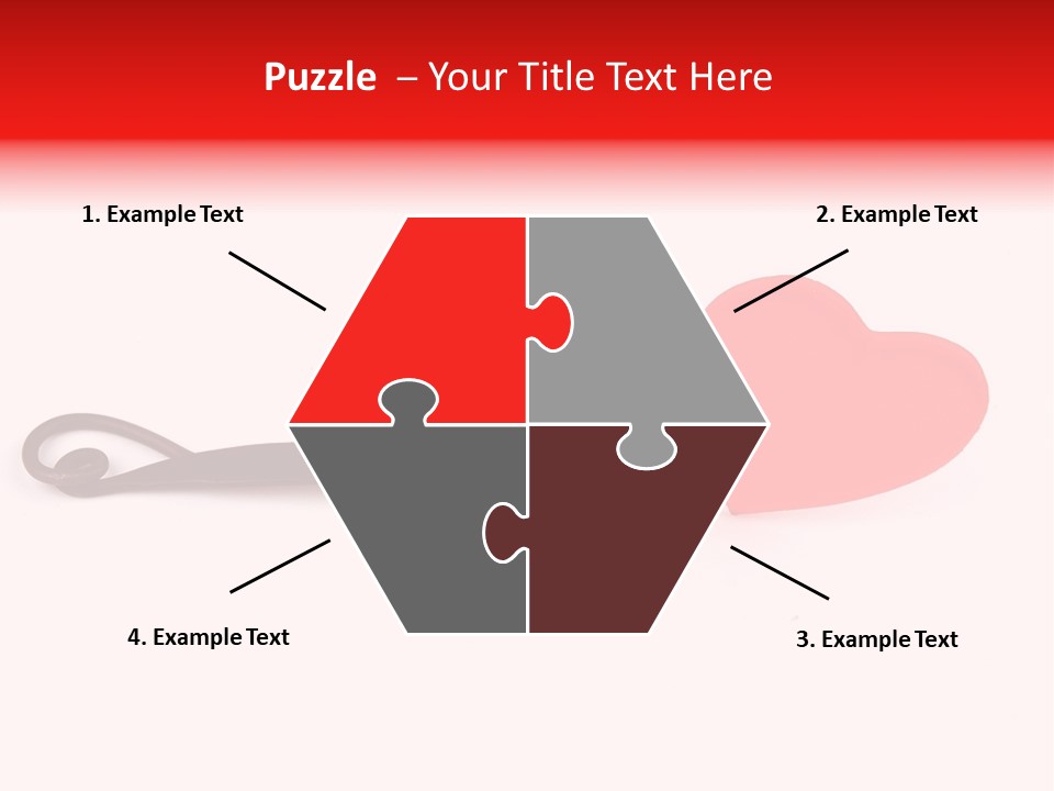 A Fork With A Red Heart On It PowerPoint Template