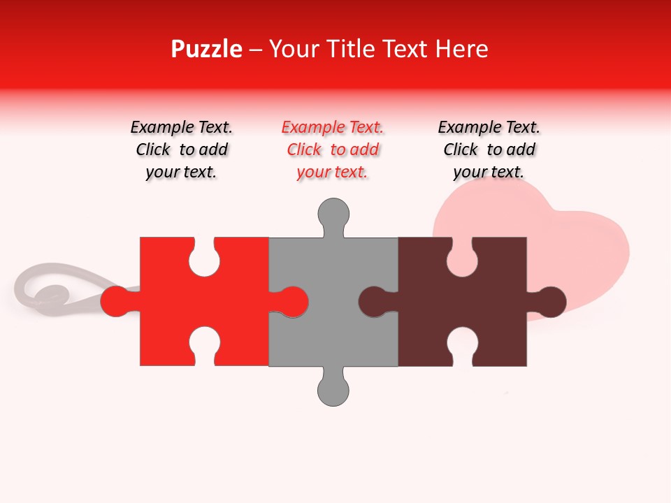 A Fork With A Red Heart On It PowerPoint Template