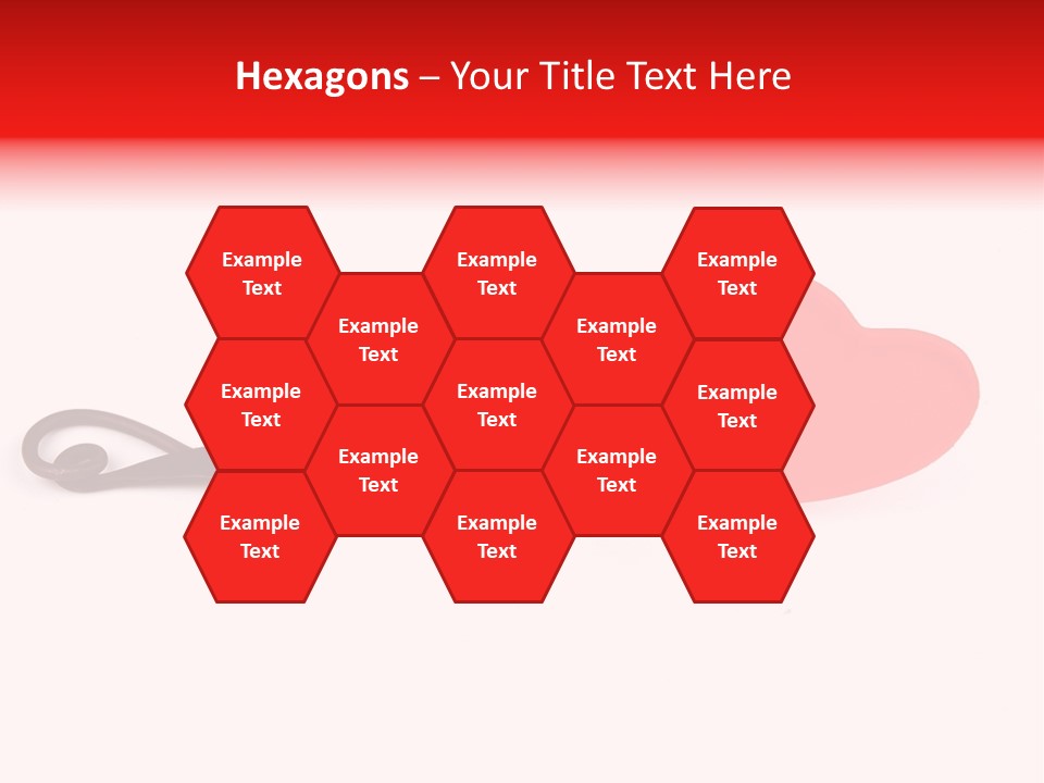 A Fork With A Red Heart On It PowerPoint Template