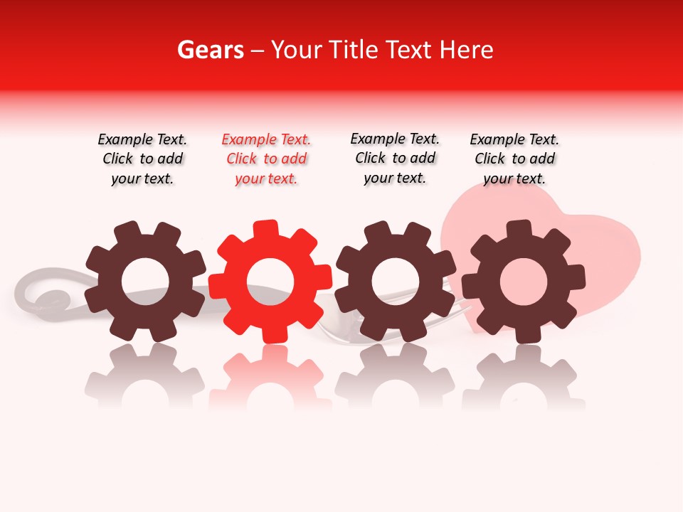 A Fork With A Red Heart On It PowerPoint Template