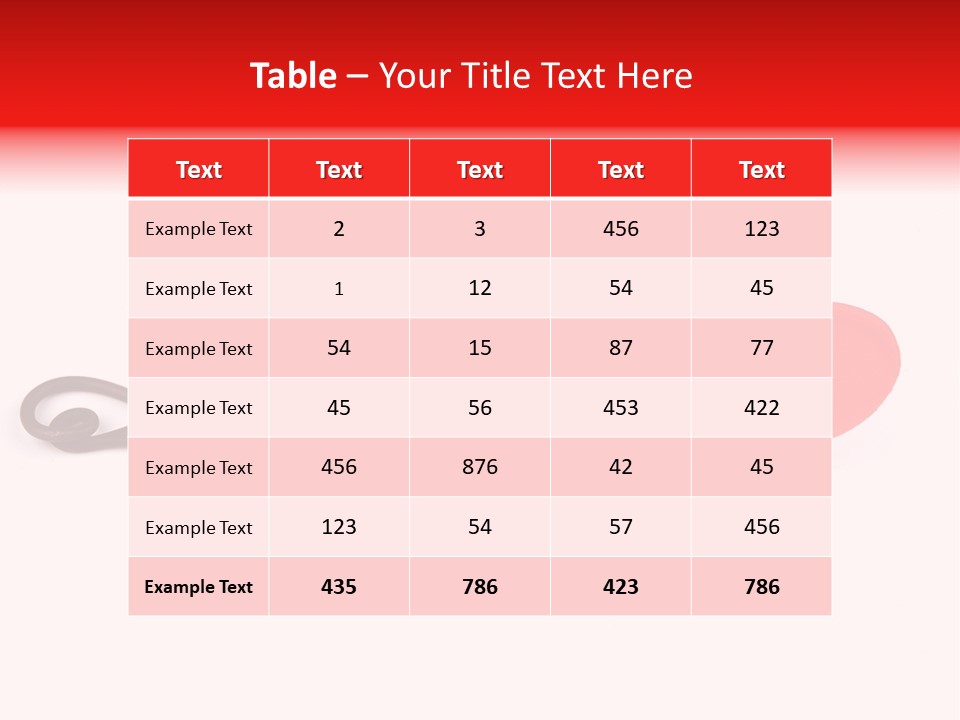 A Fork With A Red Heart On It PowerPoint Template