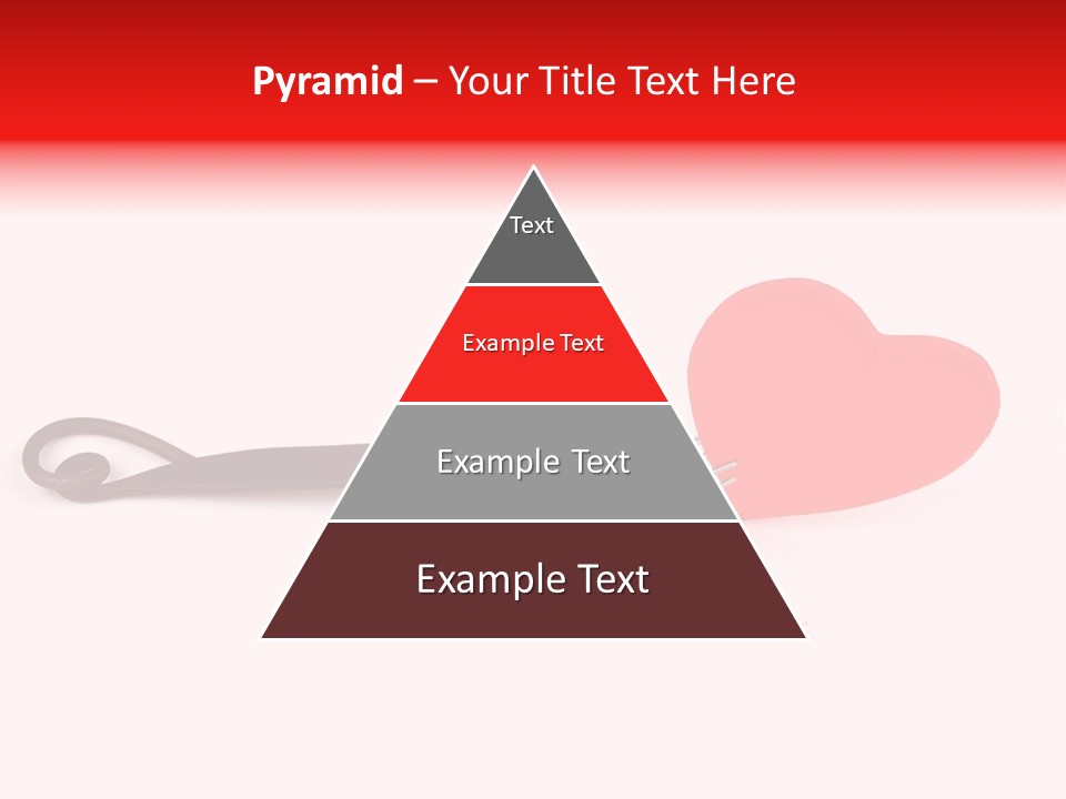 A Fork With A Red Heart On It PowerPoint Template