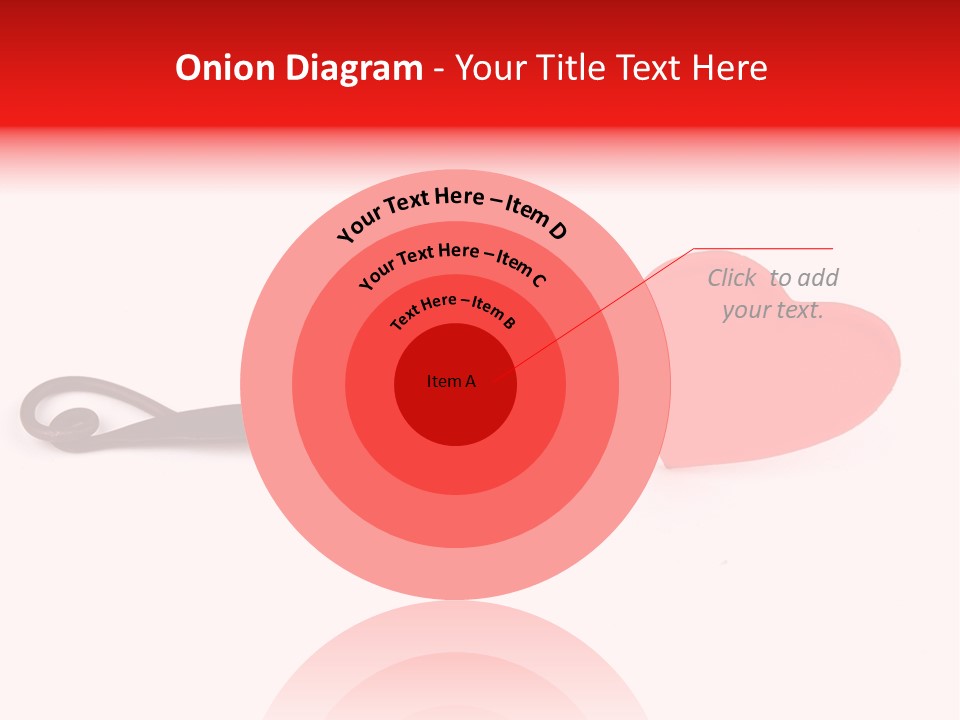 A Fork With A Red Heart On It PowerPoint Template