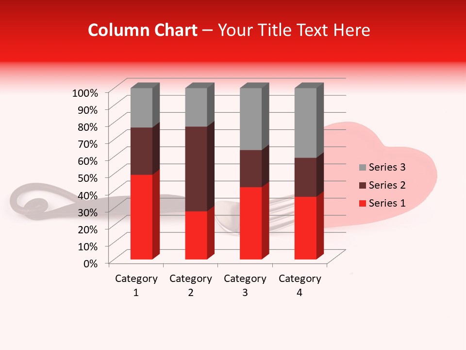 A Fork With A Red Heart On It PowerPoint Template