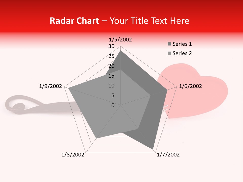 A Fork With A Red Heart On It PowerPoint Template