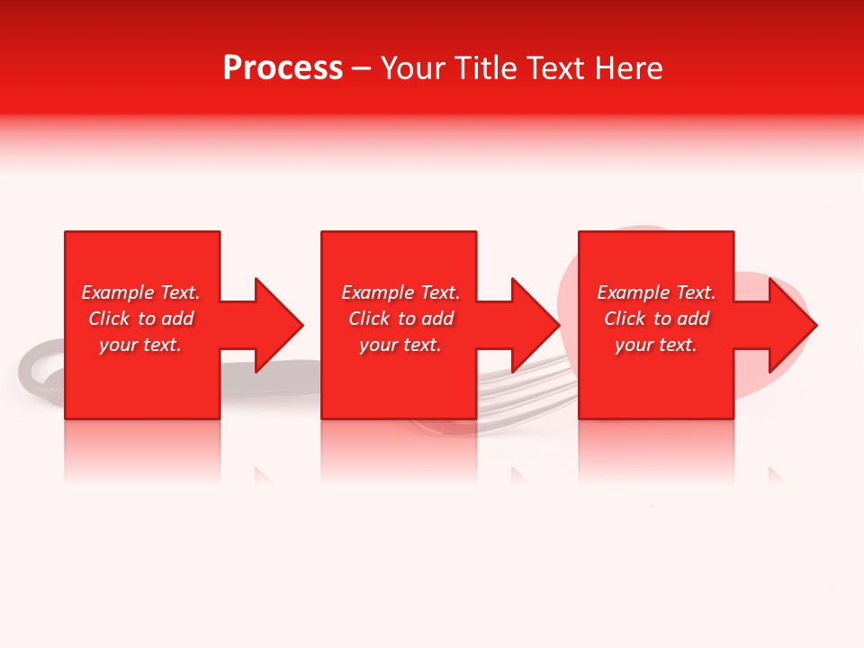 A Fork With A Red Heart On It PowerPoint Template