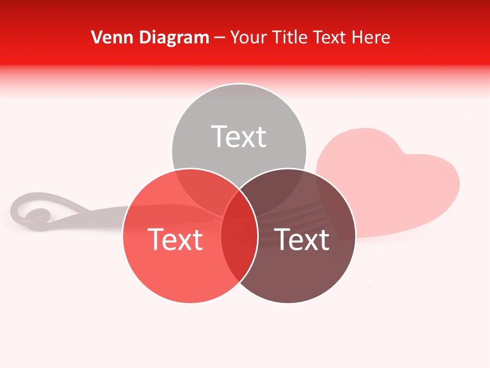A Fork With A Red Heart On It PowerPoint Template