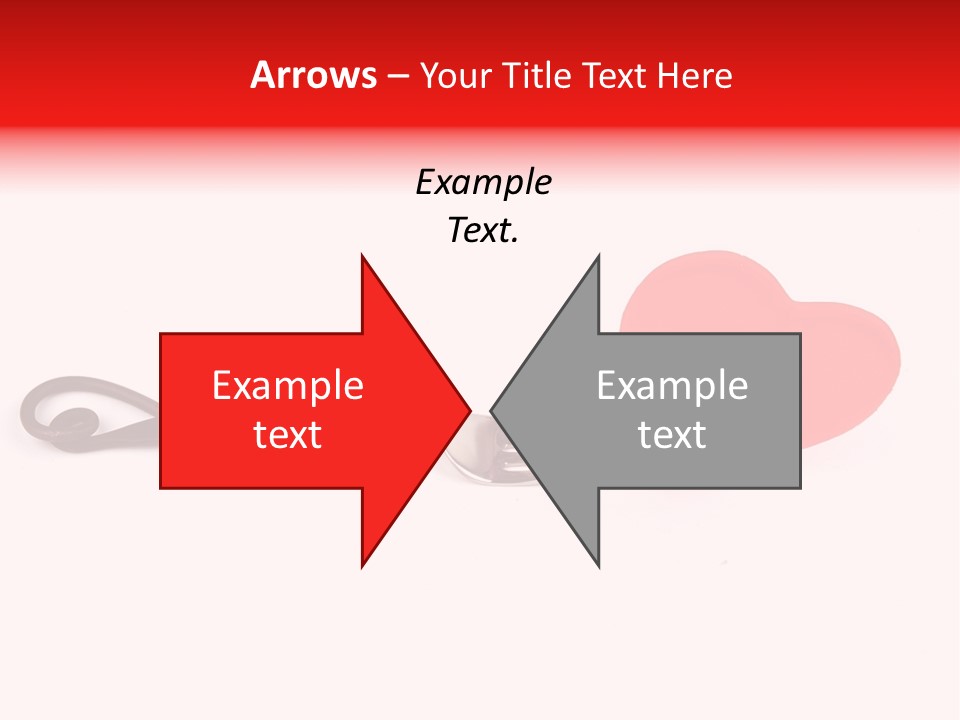 A Fork With A Red Heart On It PowerPoint Template