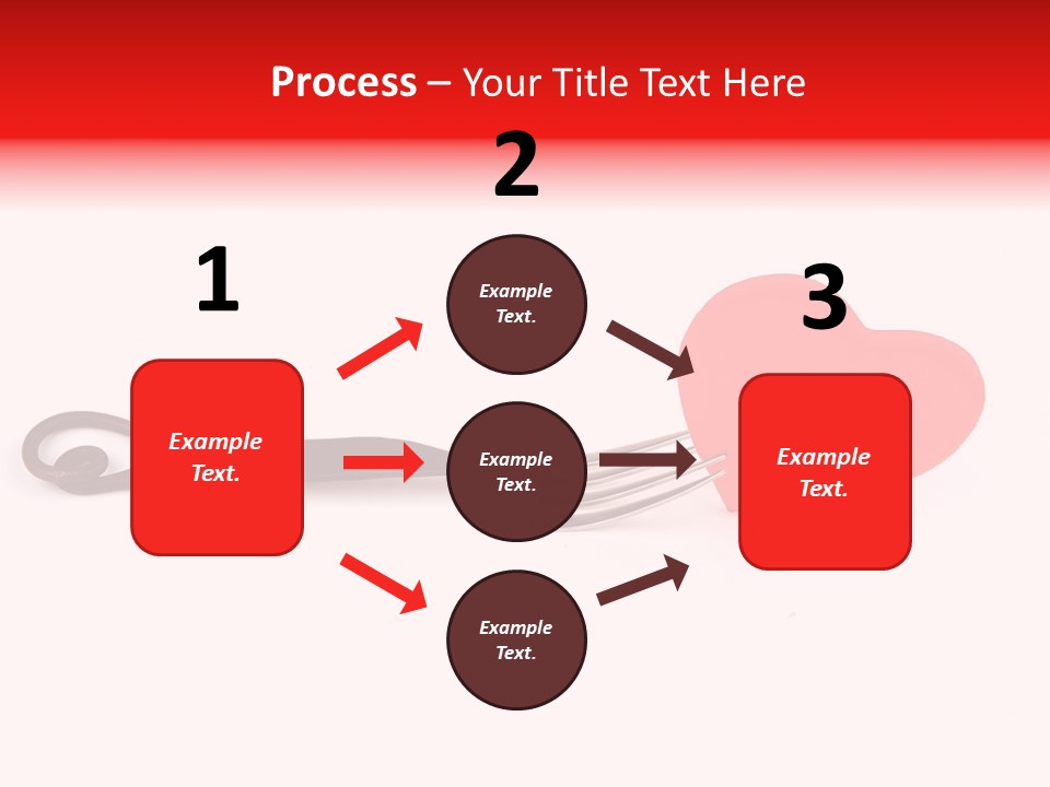 A Fork With A Red Heart On It PowerPoint Template